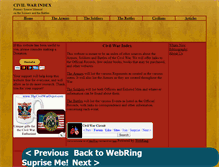 Tablet Screenshot of civilwarindex.oldtimepatterns.com